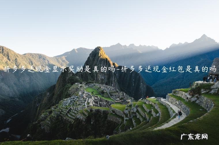 拼多多额外送现金是什么 拼多多送现金显示奖励是真的吗