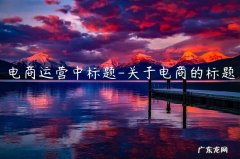 电商活动主题标语 电商运营中标题