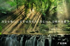 淘宝红人店铺申请要求 淘宝女鞋红人卖家招商规则