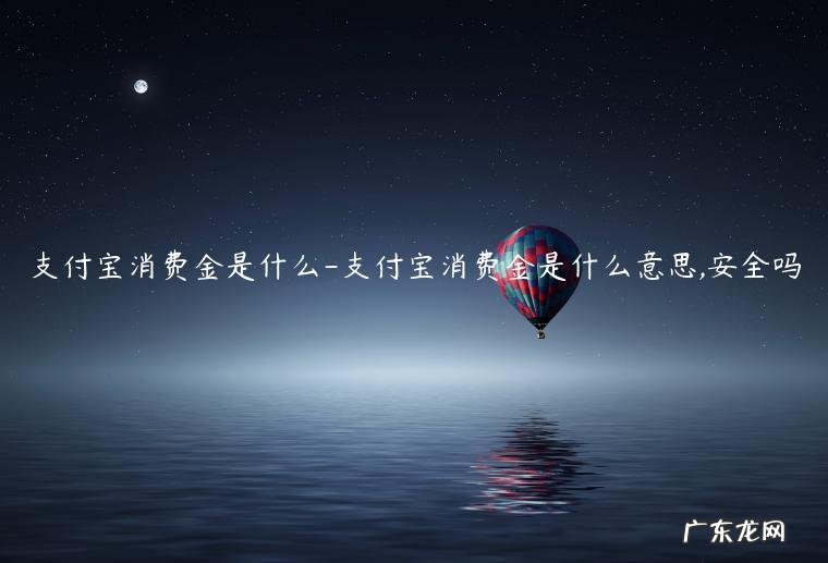 支付宝消费金是什么用 支付宝消费金是什么