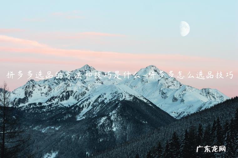 拼多多拼单的时候 怎么多选物品 拼多多选品的方法和技巧是什么