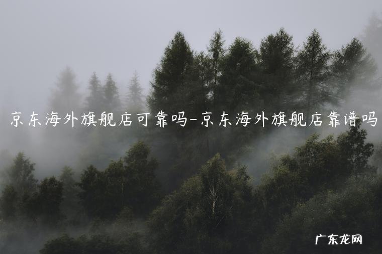 京东海外旗舰店的东西都是真的吗 京东海外旗舰店可靠吗