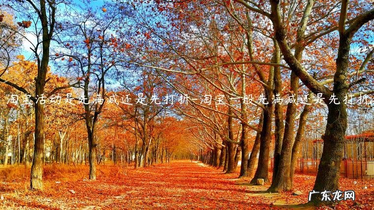 淘宝先满减还是先优惠券 淘宝活动是先满减还是先打折