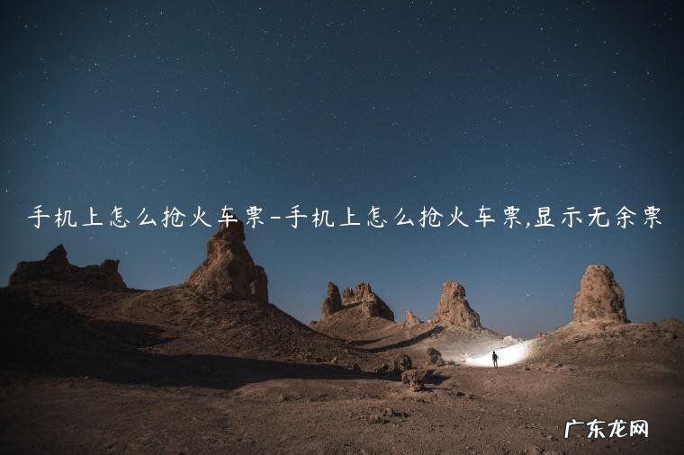 手机上怎样抢火车票 手机上怎么抢火车票