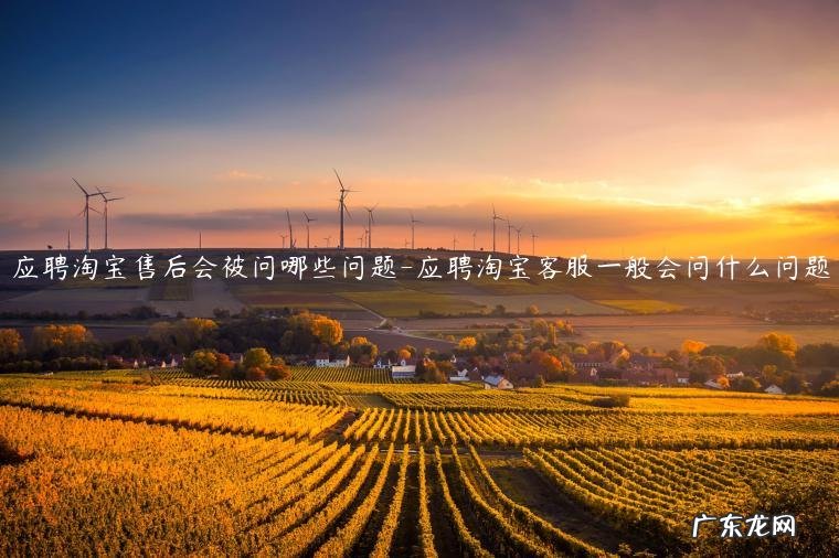 淘宝客服经常被问到的问题 应聘淘宝售后会被问哪些问题