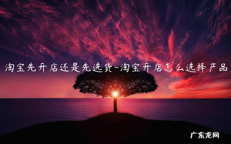 淘宝新手应该选择卖什么产品 淘宝先开店还是先选货