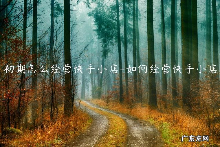 快手开小店的步骤 初期怎么经营快手小店