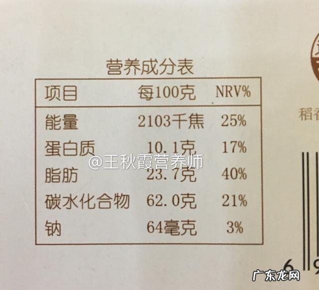 营养成分表该如何正确的理解？