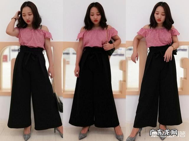 矮个子女生穿牛仔阔腿裤,怎么搭衣服