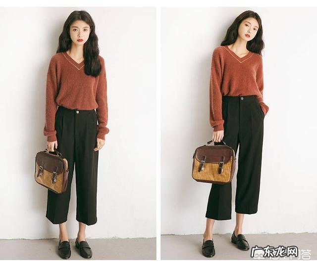 矮个子女生穿牛仔阔腿裤,怎么搭衣服