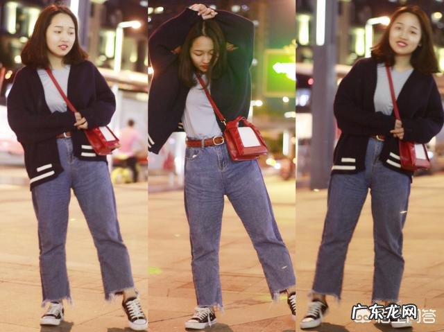 矮个子女生穿牛仔阔腿裤,怎么搭衣服