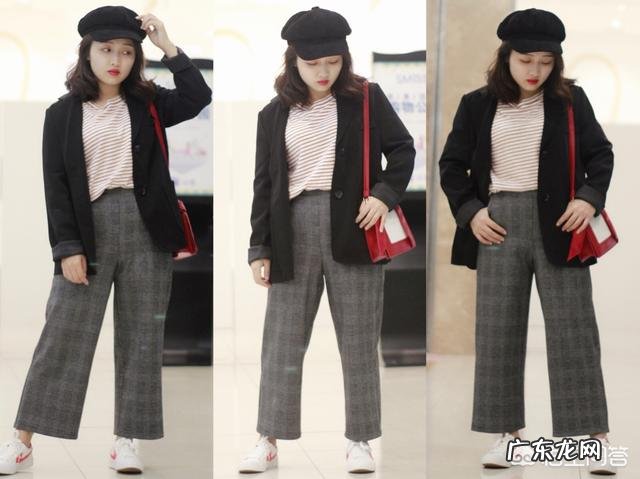 矮个子女生穿牛仔阔腿裤,怎么搭衣服