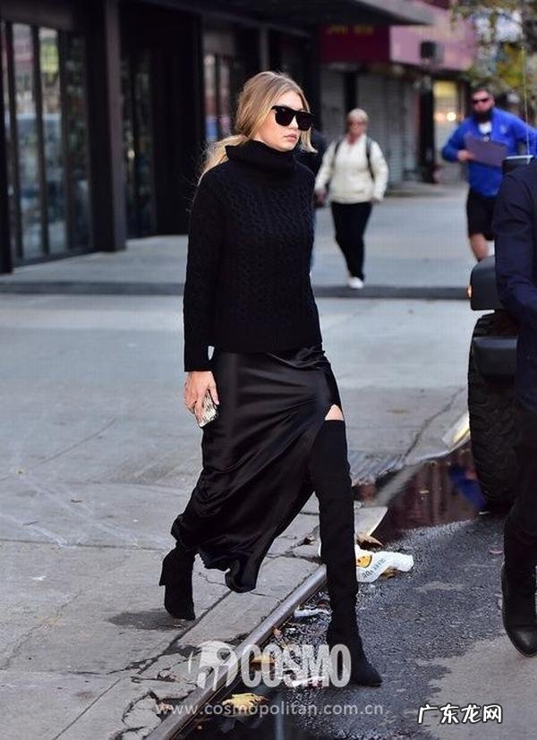 在冬季，过膝靴如何搭配显高还显瘦？