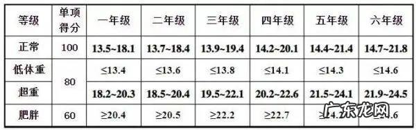 2021年小学体育评分标准,你家孩子达标了吗
