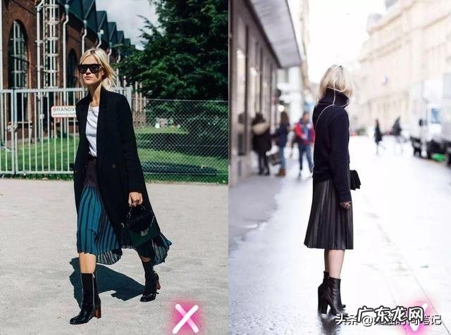 穿粗跟短靴,怎么搭配能显得腿细又时髦?