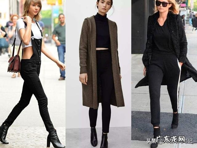 穿粗跟短靴,怎么搭配能显得腿细又时髦?