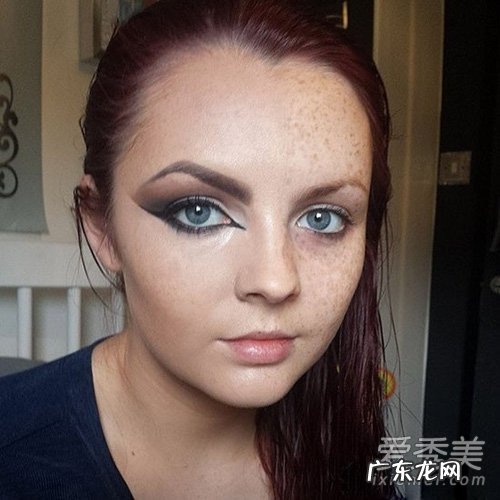 网友化妆前后对比照 真实容貌令人崩溃