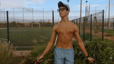 国外小哥每天跳绳1000次,最后靠跳绳改变了身材