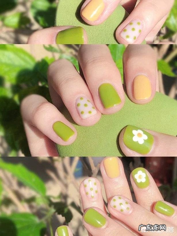 牛油果色超火，有哪些好看的绿色系美甲款式呢？