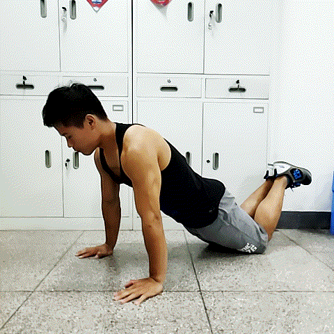 网友们,谁能告诉我在家里做俯卧撑初ji阶段怎么练效果更好