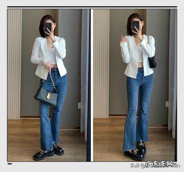 阔腿牛仔裤搭西服好看吗 阔腿牛仔裤怎么搭配西装好