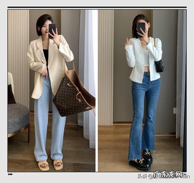 阔腿牛仔裤搭西服好看吗 阔腿牛仔裤怎么搭配西装好