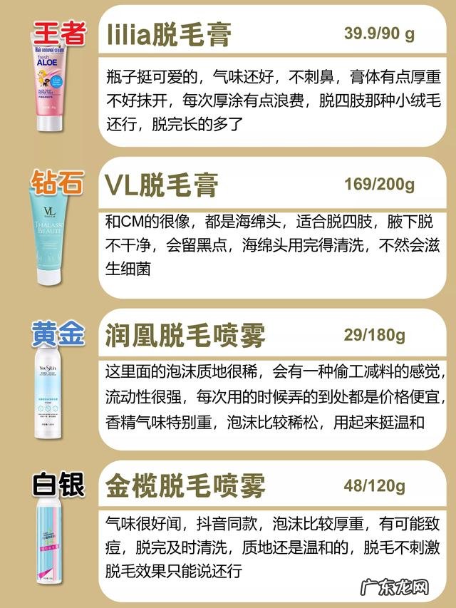 最好用脱毛膏排行 目前公认最好的平价脱毛膏