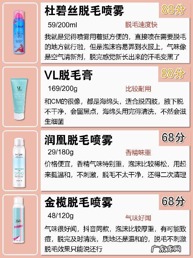 评测最好用的脱毛膏 比较好用的脱毛膏推荐