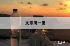 文章周一见，文章周一见是哪一年