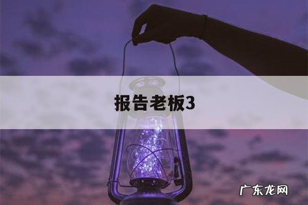 报告老板3「报告老板美国队长是哪一集」