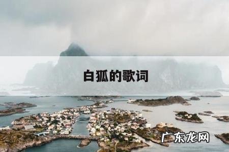 白狐的歌词「白狐的歌词大意」