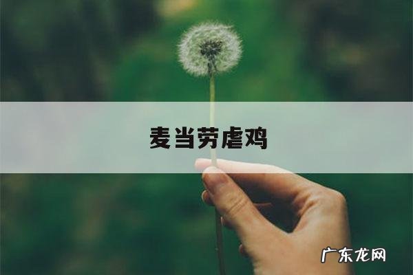 麦当劳虐鸡「麦当劳炸整只鸡」