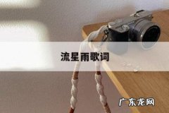 流星雨歌词「等不到狮子座流星雨歌词」