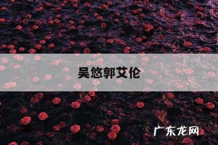 吴悠郭艾伦-吴昌泽郭艾伦