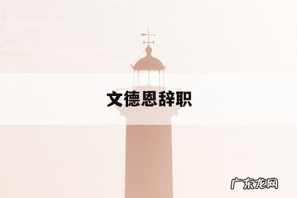 文德恩辞职-文德恩博士