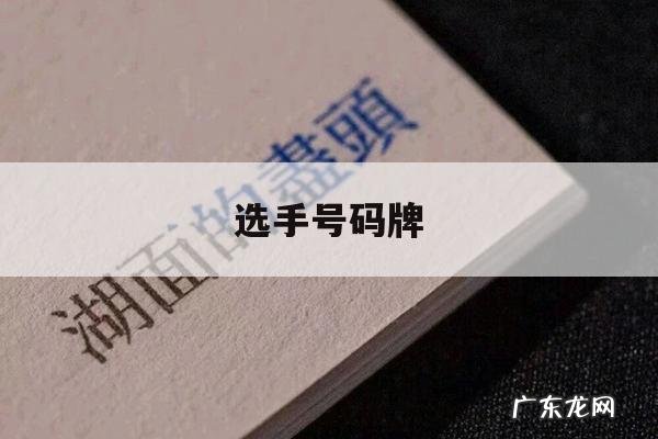 选手号码牌「选手号码牌图片」