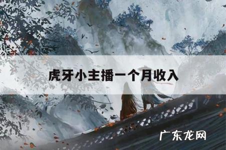 虎牙小主播一个月收入「虎牙小主播有底薪吗」