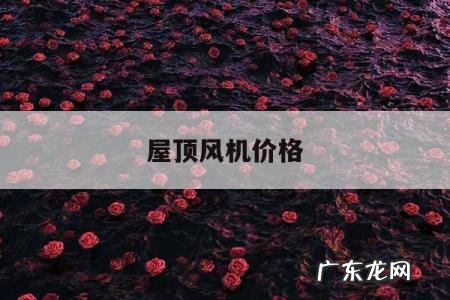 屋顶风机价格,屋顶风机型号参数