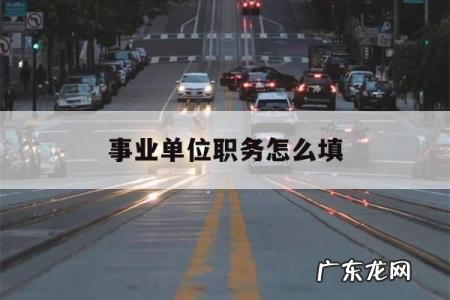 事业单位职务怎么填「行政事业单位职务怎么填」