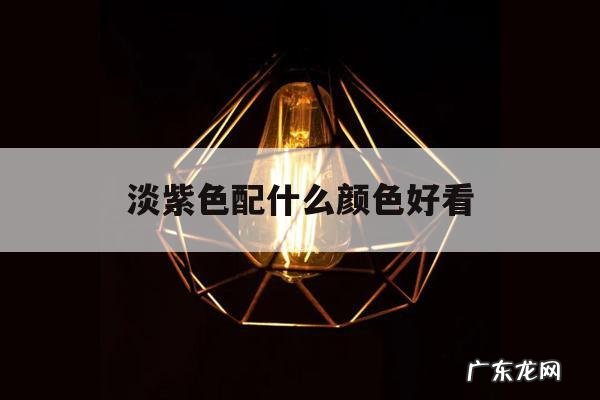 淡紫色配什么颜色好看「淡紫色配什么颜色好看吗」