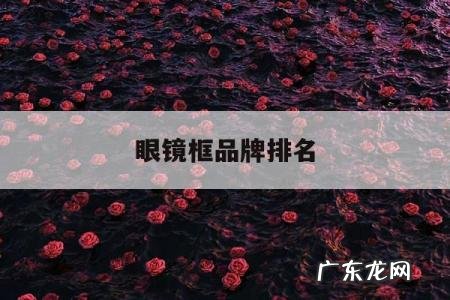 眼镜框品牌排名「眼镜框最好的品牌」