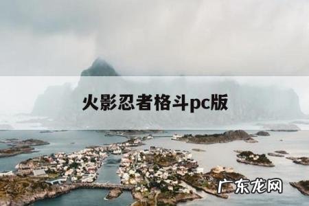 火影忍者格斗pc版「火影忍者单机格斗游戏手机版」