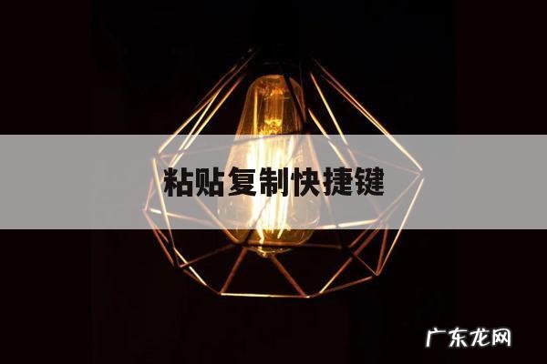 粘贴复制快捷键「表格粘贴复制快捷键」