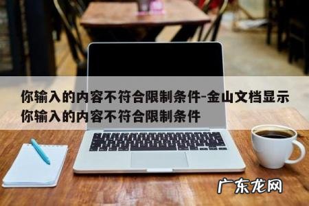 你输入的内容不符合限制条件-金山文档显示你输入的内容不符合限制条件