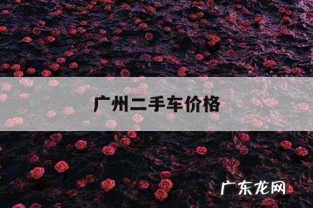 广州二手车价格,广州二手车价格一览表