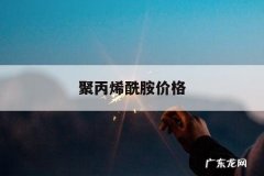 聚丙烯酰胺价格，聚丙烯酰胺价格多少钱一吨