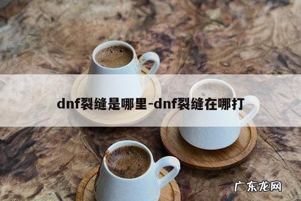 dnf裂缝是哪里-dnf裂缝在哪打