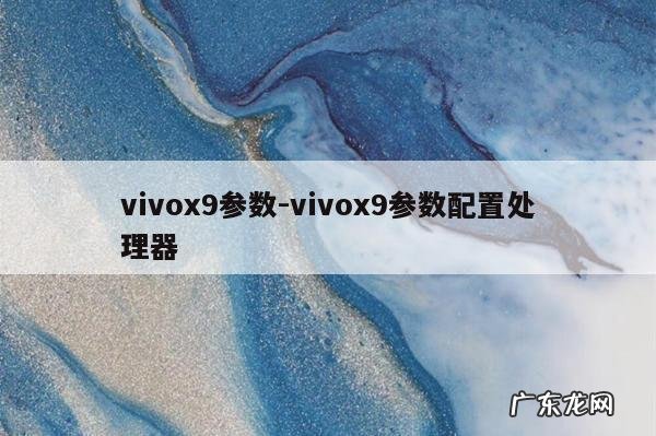 vivox9参数-vivox9参数配置处理器
