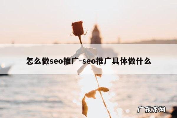 怎么做seo推广-seo推广具体做什么