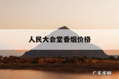 人民大会堂香烟价格，人民大会堂香烟多少钱啊